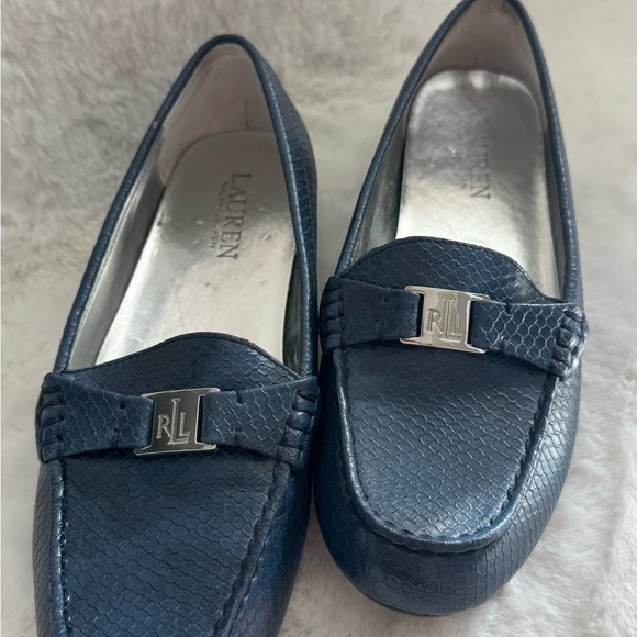 Ralph Lauren Shoes - Ralph Lauren Navy Textured Loafers